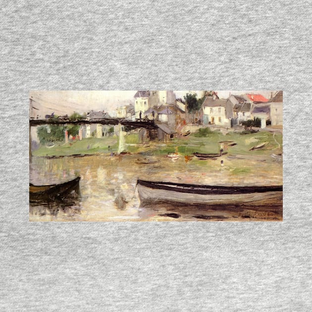 boats on the seine - Berthe Morisot by Kollagio